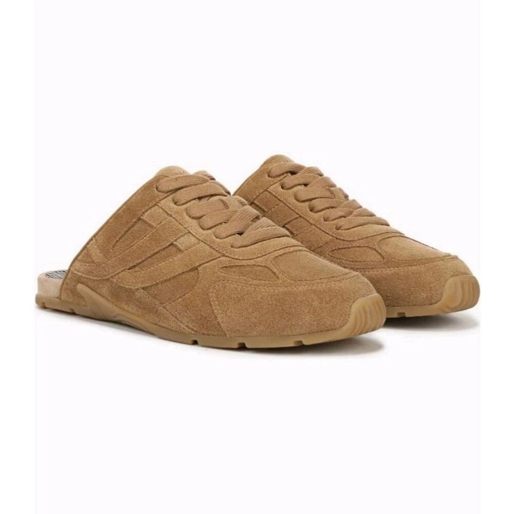 Vince Women's Mojave Tan Suede Lace-Up Sneaker Mule Size 7 NWT